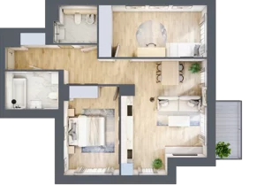 3 pokoje, apartament 68,89 m², piętro 2, oferta nr K4.2.M70, Miasto Ogród Karłowice, Wrocław, Karłowice-Różanka, Psie Pole, ul. ks. Norberta Bończyka 40