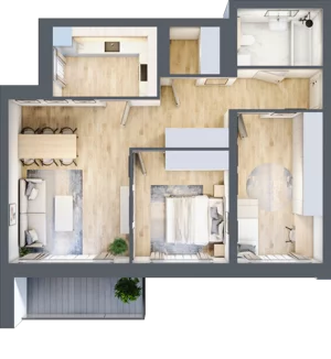 3 pokoje, apartament 67,77 m², piętro 2, oferta nr K4.2.M75, Miasto Ogród Karłowice, Wrocław, Karłowice-Różanka, Psie Pole, ul. ks. Norberta Bończyka 40
