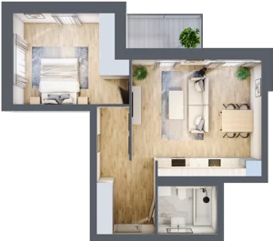 2 pokoje, apartament 50,60 m², piętro 2, oferta nr K5.2.M79, Miasto Ogród Karłowice, Wrocław, Karłowice-Różanka, Psie Pole, ul. ks. Norberta Bończyka 40