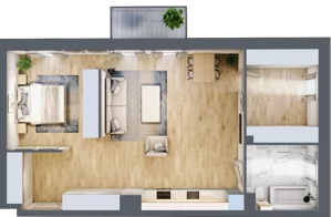 1 pokój, apartament 74,04 m², piętro 2, oferta nr 02.3.M05, Mieszczańska Park, Wrocław, Nadodrze, ul. Dmowskiego