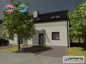 Dom bliźniak 93,93 m², Trąbki Wielkie, Gdańska, Sprzedaż