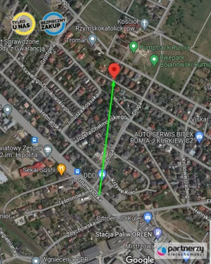 Działka 501,00 m², Rumia, Chodkiewicza, Sprzedaż