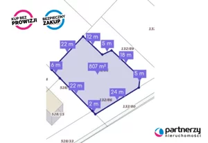 Działka 807,00 m², Banino, Franciszka Tredera, Sprzedaż