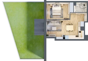2 pokoje, apartament inwestycyjny 39,75 m², parter, oferta nr MN01, Apartamenty Wypoczynkowa, Jastrzębia Góra, ul. Wypoczynkowa