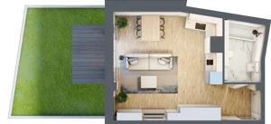1 pokój, apartament inwestycyjny 31,89 m², piętro 2, oferta nr MN31, Apartamenty Wypoczynkowa, Jastrzębia Góra, ul. Wypoczynkowa