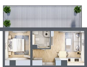 2 pokoje, apartament inwestycyjny 31,78 m², piętro 3, oferta nr MN58, Apartamenty Wypoczynkowa, Jastrzębia Góra, ul. Wypoczynkowa