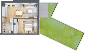 2 pokoje, apartament inwestycyjny 41,34 m², parter, oferta nr MN10, Apartamenty Wypoczynkowa, Jastrzębia Góra, ul. Wypoczynkowa