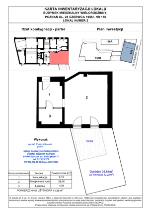 1 pokój, apartament 41,56 m², parter, oferta nr WS-B1-LM-M.0.2, Wilda Story, Poznań, Wilda, Wilda, ul. 28 Czerwca 1956 r. 156