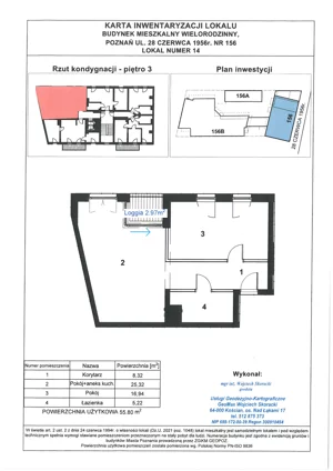 2 pokoje, apartament 55,80 m², piętro 3, oferta nr WS-B1-LM-M.3.14, Wilda Story, Poznań, Wilda, Wilda, ul. 28 Czerwca 1956 r. 156