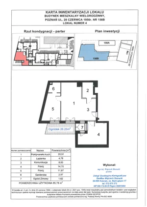 3 pokoje, apartament 65,91 m², piętro 2, oferta nr WS-B2-LM-M.2.4, Wilda Story, Poznań, Wilda, Wilda, ul. 28 Czerwca 1956 r. 156