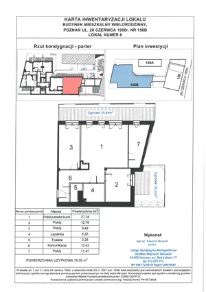 3 pokoje, apartament 79,00 m², parter, oferta nr WS-B2-LM-M.0.6, Wilda Story, Poznań, Wilda, Wilda, ul. 28 Czerwca 1956 r. 156