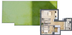 2 pokoje, mieszkanie 52,06 m², parter, oferta nr 6B0004, Jaśminowy Mokotów VI Wille Miejskie, Warszawa, Mokotów, Stegny, ul. Białego Dębu