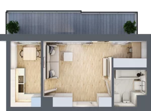 1 pokój, mieszkanie 33,34 m², piętro 3, oferta nr AC0340, Stilla, Warszawa, Włochy, Raków, ul. Fajansowa 5
