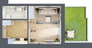 1 pokój, mieszkanie 28,89 m², parter, oferta nr BA0005, Stilla, Warszawa, Włochy, Raków, ul. Fajansowa 5