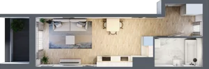 1 pokój, apartament 33,78 m², piętro 11, oferta nr 1BD1101, Awangarda Mogilska, Kraków, Prądnik Czerwony, Rakowice, ul. Mogilska 126