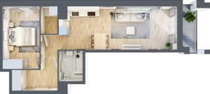 2 pokoje, apartament 50,30 m², piętro 4, oferta nr 1BC0405, Awangarda Mogilska, Kraków, Prądnik Czerwony, Rakowice, ul. Mogilska 126