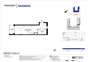 1 pokój, apartament 33,24 m², piętro 2, oferta nr 1BD0201, Awangarda Mogilska, Kraków, Prądnik Czerwony, Rakowice, ul. Mogilska 126