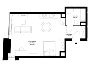 1 pokój, apartament 51,01 m², piętro 1, oferta nr A0110, Mazowiecka 21, Kraków, Krowodrza, Łobzów, Mazowiecka 21