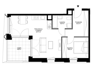 2 pokoje, apartament 50,82 m², piętro 2, oferta nr A0209, Mazowiecka 21, Kraków, Krowodrza, Łobzów, Mazowiecka 21