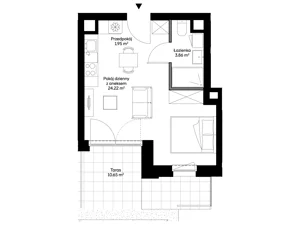 1 pokój, apartament 30,03 m², piętro 1, oferta nr B0114, Mazowiecka 21, Kraków, Krowodrza, Łobzów, Mazowiecka 21