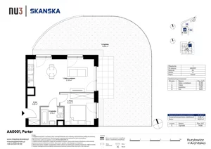 2 pokoje, mieszkanie 41,42 m², parter, oferta nr AA0001, NU3 Warszawa Wola, Warszawa, Wola, Czyste, ul. Kolejowa