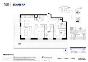 4 pokoje, mieszkanie 75,63 m², parter, oferta nr AA0004, NU3 Warszawa Wola, Warszawa, Wola, Czyste, ul. Kolejowa