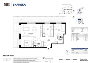4 pokoje, mieszkanie 71,48 m², parter, oferta nr BB0003, NU3 Warszawa Wola, Warszawa, Wola, Czyste, ul. Kolejowa