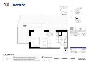 1 pokój, mieszkanie 30,73 m², parter, oferta nr CC0001, NU3 Warszawa Wola, Warszawa, Wola, Czyste, ul. Kolejowa