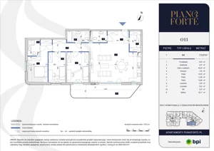 4 pokoje, apartament 112,07 m², piętro 1, oferta nr PF-M-01.011, PianoForte, Warszawa, Mokotów, Sielce, ul. Zajączkowska 3