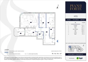4 pokoje, apartament 101,88 m², piętro 1, oferta nr PF-M-01.055, PianoForte, Warszawa, Mokotów, Sielce, ul. Zajączkowska 3
