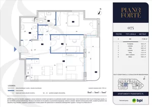 3 pokoje, mieszkanie 77,88 m², piętro 3, oferta nr PF-M-03.075, PianoForte, Warszawa, Mokotów, Sielce, ul. Zajączkowska 3