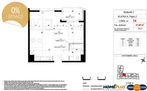 Mieszkanie dwupokojowe 41,50 m², Toruń, Jakubskie Przedmieście, Lubicka, Sprzedaż