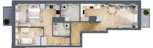 3 pokoje, mieszkanie 71,00 m², parter, oferta nr 1, Osiedle Słoneczna, Marki, ul. Słoneczna / Promienna