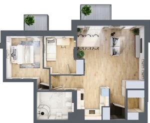 3 pokoje, mieszkanie 65,73 m², piętro 3, oferta nr 31, Osiedle Słoneczna, Marki, ul. Słoneczna / Promienna