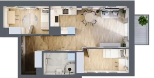 3 pokoje, mieszkanie 49,68 m², piętro 7, oferta nr 61, Osiedle Słoneczna, Marki, ul. Słoneczna / Promienna