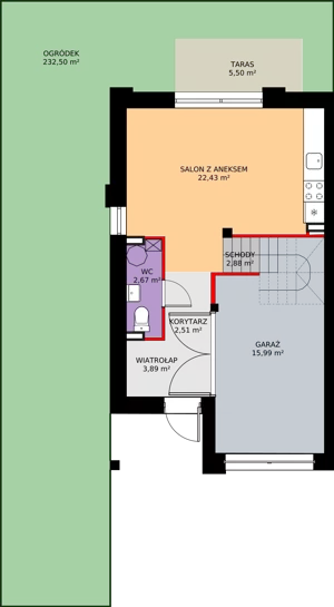 Dom 95,84 m², oferta nr 8A, Osiedle SLOW LIFE, Łomianki, ul. Spokojna/Wyjątkowa