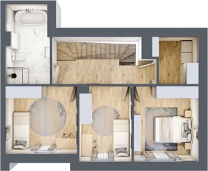 Dom 110,44 m², oferta nr 1, Kozacki Zakątek, Białystok, Zawady, ul. Bohuna