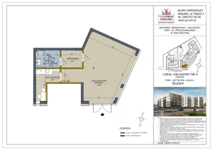Lokal użytkowy 50,63 m², oferta nr U4, Perła Śródmieścia - lokale użytkowe, Białystok, Centrum, ul. Proletariacka