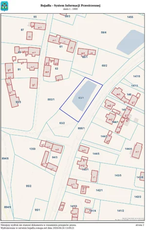 Działka 1 396,00 m², Bojadła, Sprzedaż