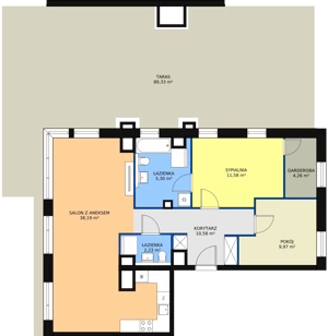 3 pokoje, mieszkanie 86,44 m², piętro 8, oferta nr A5.10.2, Sedina Apartamenty - Etap I, Szczecin, Śródmieście, Międzyodrze-Wyspa Pucka, ul. Maklerska