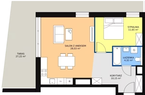 3 pokoje, mieszkanie 54,15 m², piętro 5, oferta nr B1.7.3, Sedina Apartamenty - Etap I, Szczecin, Śródmieście, Międzyodrze-Wyspa Pucka, ul. Maklerska