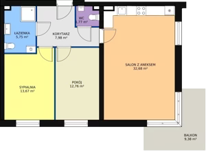 3 pokoje, mieszkanie 74,61 m², parter, oferta nr 5/M4, Cukrownia Apartamenty - Etap III, Szczecin, Zachód, Gumieńce, ul. Floriana Krygiera