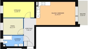 3 pokoje, mieszkanie 54,39 m², piętro 2, oferta nr 5/M11, Cukrownia Apartamenty - Etap III, Szczecin, Zachód, Gumieńce, ul. Floriana Krygiera