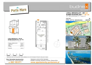 1 pokój, apartament 23,01 m², piętro 6, oferta nr 628, Porta Mare Wellness & Spa, Dziwnówek, ul. Wolności
