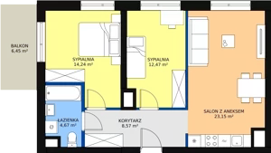 3 pokoje, apartament 63,12 m², piętro 2, oferta nr 3, Sadyba Spot, Warszawa, Mokotów, Sadyba, ul. Powsińska / Św. Bonifacego