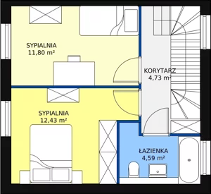 Dom 71,00 m², oferta nr 39A, Osiedle Kwiatów etap III, Nowa Wola, ul. Hiacyntów