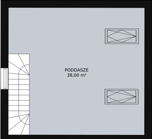 Dom 71,00 m², oferta nr 44A, Osiedle Kwiatów etap III, Nowa Wola, ul. Hiacyntów