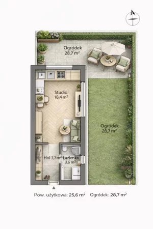 Mieszkanie jednopokojowe 26,00 m², Warszawa, Rembertów, Chełmżyńska, Sprzedaż