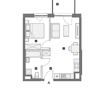 Mieszkanie dwupokojowe 38,00 m², Warszawa, Mokotów, Bokserska, Sprzedaż
