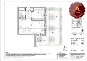 Mieszkanie dwupokojowe 37,00 m², Warszawa, Rembertów, Chełmżyńska, Sprzedaż